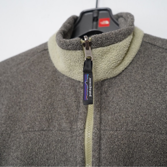 Vintage Patagonia Women Synchilla Polar Basin Jacket Eucalyptus Green Hike Sz S - Picture 2 of 8